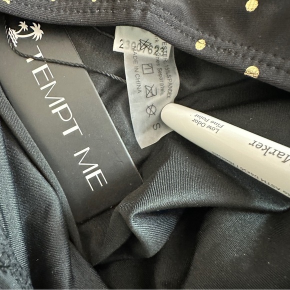 Tempt Me Starry Night One Piece Swimsuit NWT Small - Picture 4 of 5